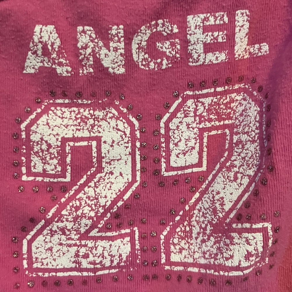 Pink “angel” tank top with gems size large from xhilaration